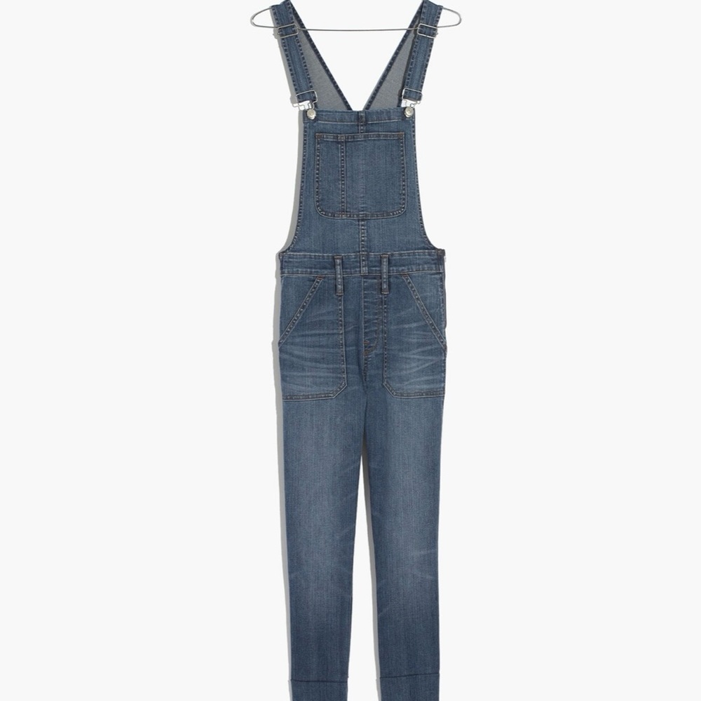 NWT Madewell Skinny Overalls in Kemp Wash